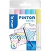 Pilot Pintor Pastel Paint Marker Fine Bullet Assorted Pack of 6