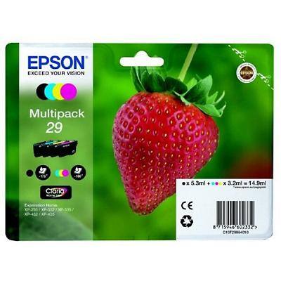 Epson Original Ink Cartridge 29 EasyMail T29864511 Black, Cyan, Magenta, Yellow Multipack of 4