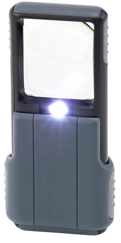 Carson Magnifier MiniBrite PO-55 Black, Grey 51 mm PO-55 5 x