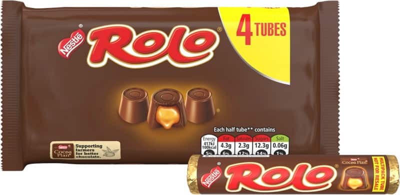 Nestlé Rolo Caramel Chocolate 41.6 g Pack of 4