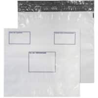 Purely Packaging Polypost Mailing Bag 460 (W) x 430 (H) mm Peel and Seal 50μ White Pack of 100