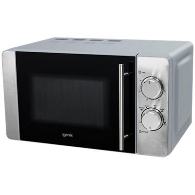 igenix Microwave Manual Stainless Steel IG2084 800W 20L Silver