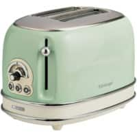 Ariete Toaster 2 Slices Stainless Steel Vintage 810W Green