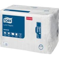 Tork Napkins 1 Ply Paper White 33 x 33 cm 8 Pieces of 500 Sheets