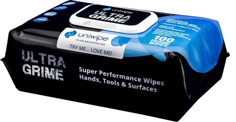 uniwipe Cleaning Wipes Ultragrime 25cm 100 Sheets