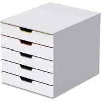 DURABLE VARICOLOR Drawer Unit ABS (Acrylonitrile Butadiene Styrene) Multicolour 5 Drawers 28 x 35.6 x 29.2 cm