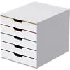 DURABLE Desk Drawer Unit VARICOLOR Mix 5 ABS White 28 x 35.6 x 29.2 cm