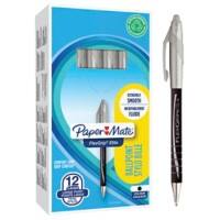 PaperMate FlexGrip Elite Ballpoint Pen Medium 0.42 mm Black Non Refillable Pack of 12