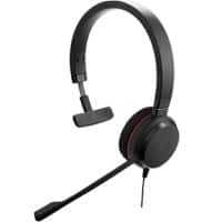 Jabra Evolve 20 SE MS Wired Mono Headset Over the Head With Noise Cancellation USB Type A With Microphone Black
