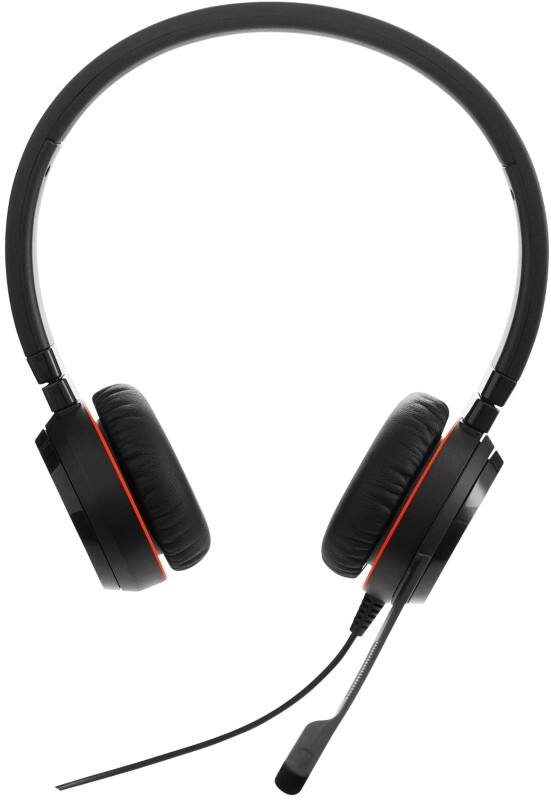 Jabra Evolve 20 SE MS Wired Headset Over-the-head USB Passive Noise Cancelling With Microphone Stereo Black
