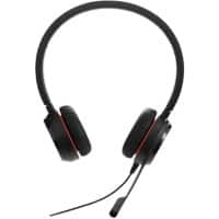 Jabra Evolve 20 SE MS Wired Stereo Headset Over the Head USB With Microphone Black