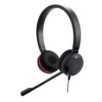 Jabra Evolve 20 SE MS Wired Stereo Headset Over the Head USB With Microphone Black