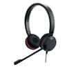 Jabra Evolve 20SE UC Wired Stereo Telephone Headset Over the Head USB Type A With Microphone Black