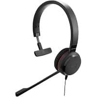 Jabra Evolve 30II Wired Headset Over-the-head USB Noise Cancellation with Microphone Stereo 30 II Mono Black