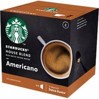 NESCAFÉ Dolce Gusto Starbucks Americano House Coffee Capsules Pack of 12