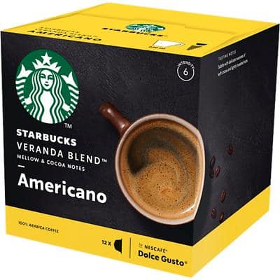 NESCAFÉ Dolce Gusto Starbucks Americano Veranda Coffee Capsules Pack of 12