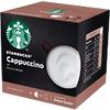 Starbucks Caffeinated Ground Coffee Pods Box Cappuccino 10 g Pack of 12