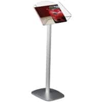Stewart Superior Brochure Stand A4 Aluminium, PC (Polycarbonate) Silver