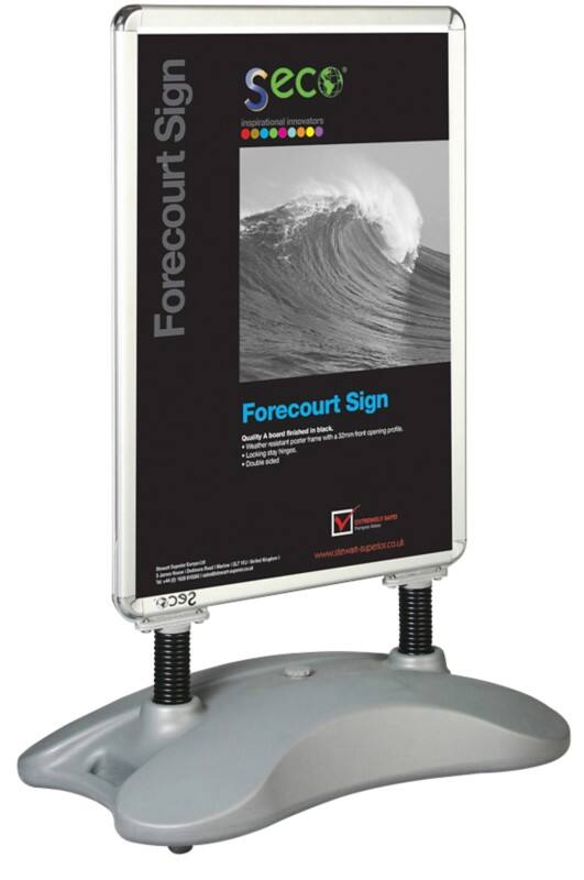 Seco Pavement Sign A1 Aluminium Silver Weather proof