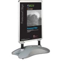 Seco Pavement Sign A1 Aluminium Silver Weatherproof