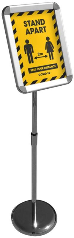 Stewart Superior Pavement Sign Aluminium Silver
