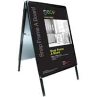 Seco Pavement Sign A1 Aluminium Black Weatherproof Wind Resistant