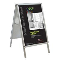 Seco Pavement Sign A1 Aluminium Silver Weatherproof Wind Resistant