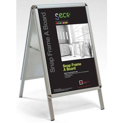 Seco Pavement Sign A2 Aluminium Silver Weatherproof Wind Resistant