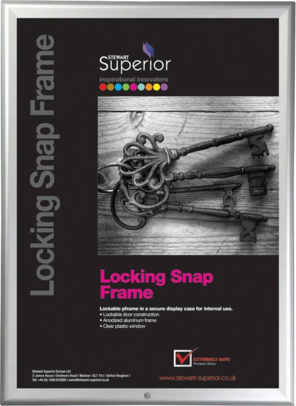 Stewart Superior Snap Frame 900 (W) x 21 (D) x 1,245 (H) mm Wall Mounted