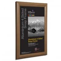 Stewart Superior Wall Mountable Snap Frame A4 260 x 21 x 350 mm Dark Wood Finish