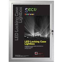 Stewart Superior Light Box Wall Mounted Lockable 30 (W) x 39 (H) cm Silver