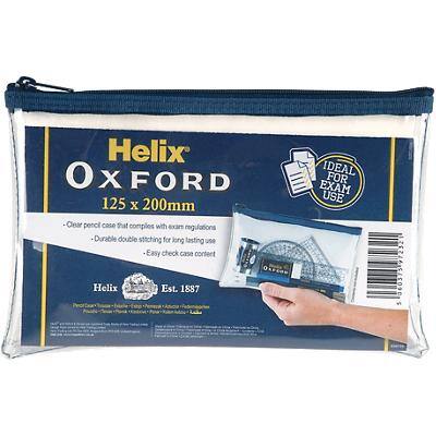 OXFORD Pencil Case PVC 125 x 200 mm Clear