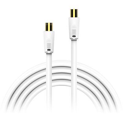 XLayer Coaxial AV Cable 215385 1 x SAT-F to 1 x SAT-F 3m White