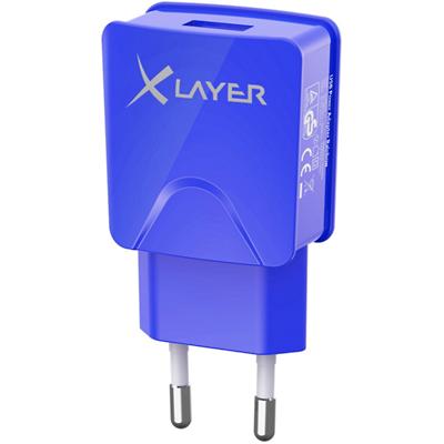 XLAYER 214113 USB Power Adapter Blue