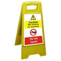 Warning Sign Men Working Freestanding PP (Polypropylene) 60 x 30 cm