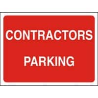 Information Sign Contractors Freestanding PVC (Polyvinyl Chloride) 45 x 60 cm