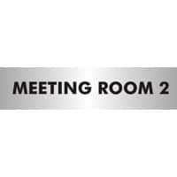 Sign Meeting Room 2 Adhesive Acrylic 4.5 x 19 cm