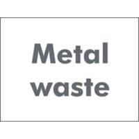 Information Sign Metal Waste Freestanding Corrugated Board 45 x 60 cm