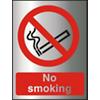 Prohibition Sign No Smoking Aluminium 20 x 15 cm