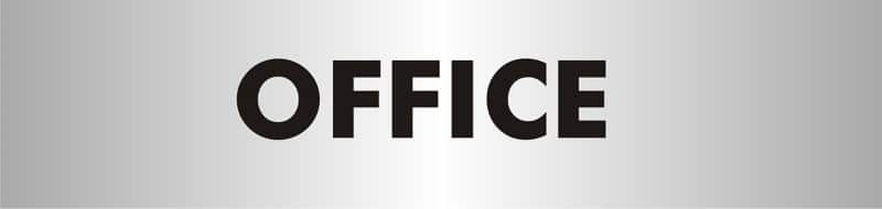 Sign Office Adhesive Acrylic 4.5 x 19 cm