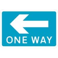Road Sign One Way Left Wall Mounted ACM (Aluminium Composite Material) 45 x 45 cm