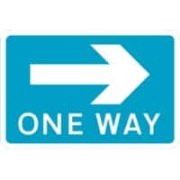 Road Sign One Way Right Wall Mounted ACM (Aluminium Composite Material) 45 x 45 cm