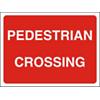 Site Sign Pedestrian Crossing Fluted board 45 x 60 cm