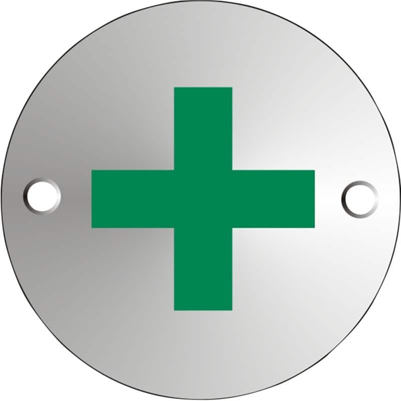 Sign First Aid Adhesive Aluminium