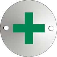 Sign First Aid Adhesive Aluminium