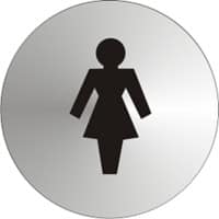 Sign Ladies Adhesive Stainless Steel