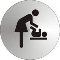 Office Sign Mother and Baby Stainless steel