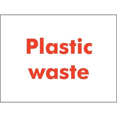 Site Sign Plastic Waste PVC 45 x 60 cm