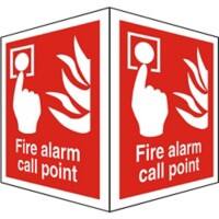 Fire Alarm Sign Call Point Plastic 20 x 15 cm