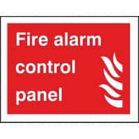 Fire Alarm Sign Control Panel Vinyl 15 x 20 cm